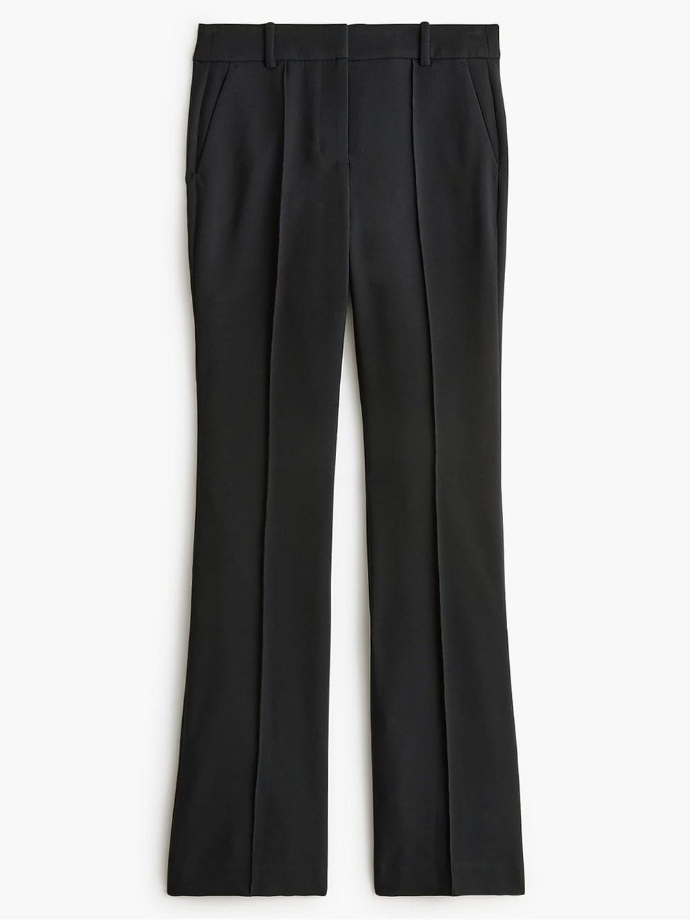 J.Crew Refined Pintuck Pants Black Tailored Trousers NWT Size 0